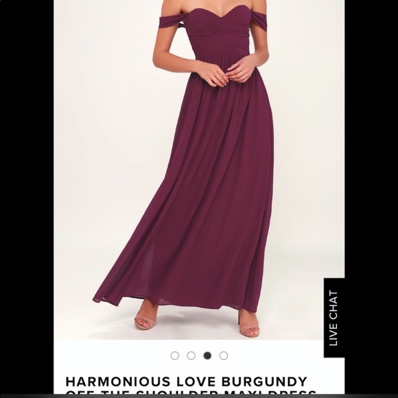 Lulus off the shoulder maxi dress - Picture 3 of 7